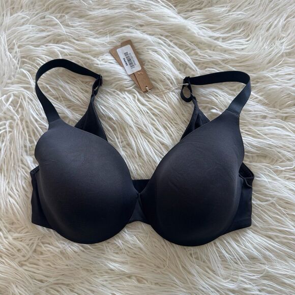 Skims Smoothing Intimates Full Coverage Lightly Lined Bra Onyx Size 34D - Picture 2 of 8